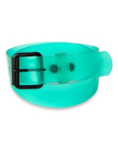 Accessorize any look with style when you finish it off with this Teal Frosted Belt. You'll always have a perfect option to keep your pants in place once you get your hands on this cool belt. Adjustable Material: Polyvinylchloride Buckle closure Imported Teal Belt, Cool Belt, Spencers Gifts, Hands On, How To Find Out, Buckle, Pants, Trousers