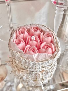 Deluxe Coco Rose Bouquet Candle in Blush. Candle Ribbon, Tulip Candle, Roman Candle, Ghost Candles, Blush Bouquet, Rose Champagne, Romantic Candles, Enchanted Rose, Handcrafted Candles