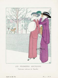 an illustration of two women standing in the snow