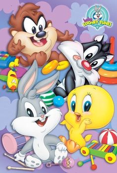 an image of cartoon characters on the cover of children's book bunny and friends