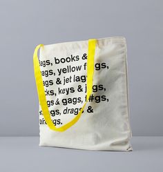 Desktop Publishing, Diy Tote Bag, Product Ideas, Bag Packaging, Mellow Yellow, Reusable Bags, Merchandise Design