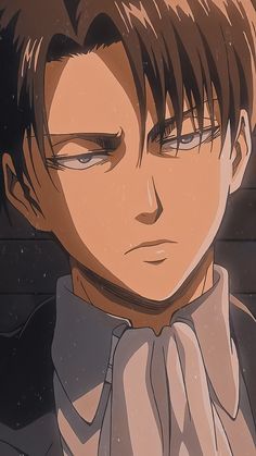 an anime character with short hair wearing a bow tie