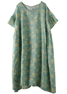 Beautiful green print linen clothes o neck loose summer Dresses

Materials used:linen

Measurement:One size fits all for this item. Please make sure your size doesn't exceed this size: BUST-154cm   
   
length 108cm / 42.12"
bust 154cm / 60.06"
Cuff 54cm / 21.06"



We ship worldwide.

Tracking numbers provided for all orders. Bohemian Crew Neck Summer Dress, Casual Green Ramie Dress, Casual Linen Dress With Floral Print, Green Linen Floral Print Dress, Green Floral Print Linen Dress, Green Bohemian Linen Dress For Vacation, Bohemian Green Linen Dress For Vacation, Green Bohemian Linen Vacation Dress, Casual Floral Print Linen Dress