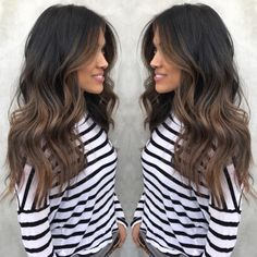 2017's Biggest Hair Color Trend: Hygge #refinery29 http://www.refinery29.com/new-hair-color-trends#slide-2 Lee is responsible for this take, a slightly cooler — but still neutral in tone — version of aubrown. It's perfect for those with dark hair that can't be bothered with touch-ups. ... Hygge Hair, New Hair Color Trends, Beauty Bible, Makeup Wishlist, Ombré Hair, Happy Things, Ombre Hair Color, Easy Hair