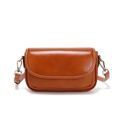 Modern Genuine Leather Women's Crossbody Purse with Dual Straps woyaza Mineral Spirits, Women Crossbody Bag, Layer Top, Leather Crossbody Purse, Bag Light, Womens Crossbody Bag, Top Grain Leather, Chic Woman, Real Women