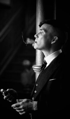 Peaky Blinders, A Man, Black And White, White, Black