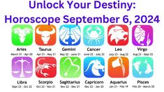 the zodiac sign for horoscopes is displayed in this graphic above an image of zodiac signs