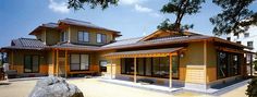 日本家屋 Japanese House Garden, Modern Japanese Homes, Japan House Design, Japanese Style House, Japanese Architecture, Japanese House, House Rooms, Wood Art, House Plans