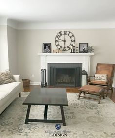 the living room is clean and ready to be used as a den or family room