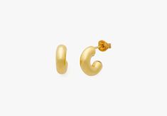 Kate Spade Fine Meant To Be Huggies | Kate Spade New York Kate Spade New York, Gold Vermeil, Everyday Life, New Collection, Sterling Silver Jewelry, Kate Spade, Meant To Be, Silver Jewelry, Sterling Silver