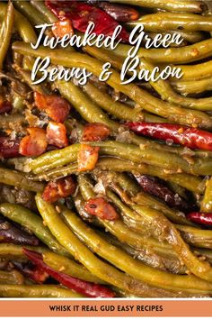 Savory green beans with bacon combine bold Asian-inspired flavors with the smoky, sweet, and slightly spicy essence of Southern cooking. With a rich umami kick, this quick and easy side dish is a fresh twist on the classic.