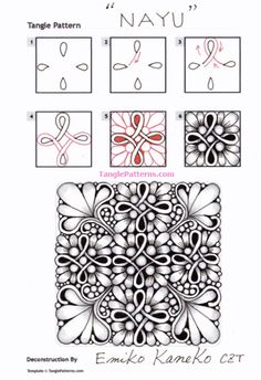 the instructions for how to draw an intricate pattern