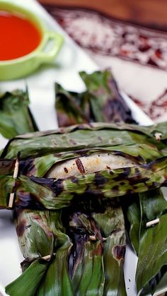 grilled corn on the cob with dipping sauce