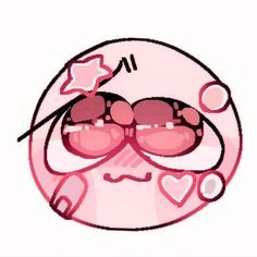 a drawing of a girl with sunglasses and stars on her face is shown in pink