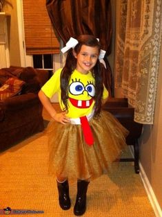 Sponge Bob Sassy Pants Costume Halloween Tailgate, Pants Diy