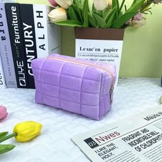 Item Width : 9cm Item Weight : 40g Item Length : 16 Item Height : 10cm Shape : Box Pattern Type : Plaid Closure Type : zipper Style : Casual Main Material : Polyester Brand Name : YIYUEQIANLI CN : Hebei Item Type : Cosmetic Cases   Name: Simple pillow pencil caseMaterial: velvetSize: 16*9*10cmGram weight: 38 grams     WHAT ABOUT REFUND?   Fast refund,100% Money Back Guarantee. If your product is defective or doesn't work properly, let us know and we'll send you a replacement one. We believe in our products so much that we offer a 30-day No-Hassle refund policy. If you're unhappy about your purchase, send us the product back and we'll refund your money immediately. Box Pattern, Pouch Makeup, Box Patterns, Pen Pouch, Fancy Bags, Purple Bags, Body Chain Jewelry, Makeup Bags, Cosmetic Case