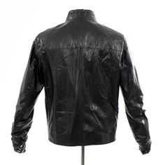 This product is a premium release by Dolci Couture, and is exclusively available at dolce vita MEN. Supple lambskin leather creates a soft, luxurious feel to this designer jacket that features a vintage running-stitch design and wide buttons. A cool, impression making addition to your casual or semi-formal wardrobes. Lambskin Leather Zipper Closure Vintage Running, Designer Jacket, Running Stitch, Leather Jacket Black, Leather Zipper, Jacket Design, Stitch Design, Lambskin Leather, Semi Formal