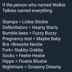 an image of a black and white poster with the words, if the person who named walkie takes hand everything