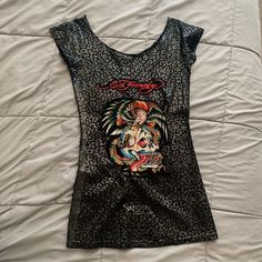 This Ed Hardy Dress Is In Perfect Condition! Ed Hardy Clothes, Ed Hardy Dress, Vintage Ed Hardy, Clothing Haul, Ed Hardy, Dream Clothes, Fancy Dresses, Fashion Inspo, Size 6