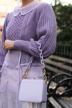 Blair Eadie, Outfit For Fall, Monochromatic Outfit, Purple Outfits, 가을 패션, Purple Aesthetic, Purple Fashion