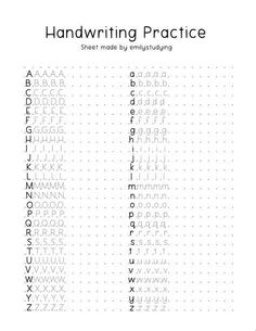 Practice your handwriting with these printable sheets! ✍️    - Cursive    - Print    - Calligraphy    - Script    - More!    Improve your penmanship and have fun learning different alphabet styles.    #handwriting #practice #alphabet #lettering #printables    . #handwritingfonts #calligraphy #fontlove #handwritten #fontdesign Improve Handwriting Worksheets, Handwriting Template, Studie Hacks, Alphabet Handwriting Practice, Cute Handwriting, Handwriting Sheets