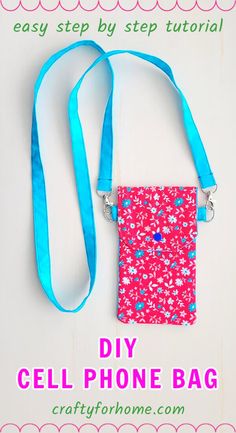 the cell phone bag is made from fabric