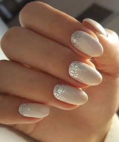 35 Spring Wedding #Nail Ideas to Copy Nail Art Mariage, Wedding Nail Art Design, Wedding Manicure, Nude Nail Polish, Wedding Nail, White Nail Art, Wedding Nails For Bride, Wedding Nails Design