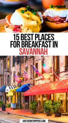 15 Best Places for Breakfast in Savannah Savannah Georgia Restaurants, Savannah Georgia Vacation, Savannah Georgia Travel, Savannah Restaurants, Breakfast Places, Brunch Places, Downtown Savannah