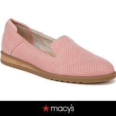 in stock Spring Synthetic Slip-ons For Workwear, Spring Flats With Ortholite Insole And Round Toe, Feminine Slip-on Flats For Spring, Spring Workwear Loafers With Ortholite Insole, Spring Ortholite Insole Flat Slip-ons, Pink Leather Slip-on Flats, Spring Slip-on Flats With Ortholite Insole, Pink Flat Heel Slip-ons For Spring, Pink Synthetic Flats For Spring