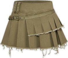 Khaki Pleated Skirt, One Piece Top, Strike A Pose, Fur Jacket, Skirt Length, Pleated Skirt, Skirt Set, Hoodie Shirt, High Waist