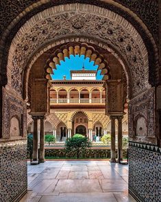 an archway in the middle of a building