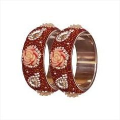 Enamel Red and Maroon color Bangles in Brass studded with CZ Diamond, Kundan Red Metal Bangle For Party, Red Round Metal Bangle, Festive Red Metal Bangle, Red Jeweled Bracelets For Festivals, Red Metal Bracelets For Festivals, Red Metal Bracelets For Festive Occasions, Festive Red Jeweled Bangle, Maroon Bangles, Metal Bangles