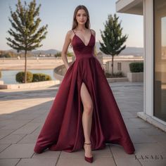 Lasaky - New Sensual Bodycon Halter Evening Gown with Deep Side Slit for Cocktail and Evening Events Split Sleeve Dress, Terry Cloth Dress, Embroidered Maxi Dress, Split Dress, Home Dress, Halterneck Dress, Maxi Dresses Casual, Wedding Dress Styles, Dress Styles