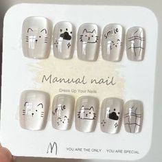 Pattern: Bow, Starry Sky, Butterfly, Four Eight-Pointed Stars Stamp Nails, Sky Butterfly, Short Cat, Cat Stamp, Cute Nail, Cats Love, Starry Sky, Dogs Cats, Nail Stickers