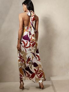 Halter Trapeze Maxi Dress | Banana Republic Factory Dress Halter, Banana Republic Factory, Halter Neckline, Inspiration Style, Banana Republic, Maxi Dress