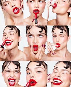 Lip Photoshoot, Makeup Poses, Lipstick Ideas, Lipstick Photos, High Fashion Poses, Lipstick Hacks