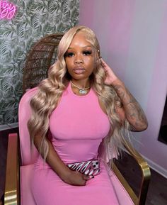 Birthday Outfits Black Women, Birthday Outfits Black, Wave Wigs For Black Women, Cute Weave Hairstyles, Body Wave Wigs, Outfits Black Women, Teenage Hairstyles, Frontal Wig Hairstyles, Frontal Hairstyles