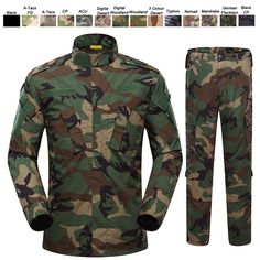 Men's Military Uniform, Hunting Suit, Army Training