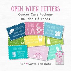 Cancer patients need encouragement and love. Use these open when letters as a Get Well Care Package or a Cheer up gift to make sure that your love can be with your friend or beloved even when you can't be there. Thoughtful Gifts For Boyfriend, Thoughtful Gifts For Him