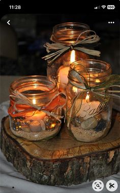 Romantic Wedding Centerpieces, Deco Champetre, Fall Wedding Centerpieces, Mason Jar Wedding, Rustic Wedding Centerpieces, Mason Jar Centerpieces, Fall Wedding Decorations, Explosion Box, Deco Floral