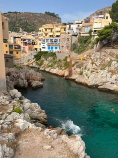 Ocean cove 
Rocky
Clear ocean 
Italian town Europe 2023, Summer Inspo, From Santa, Travel Bucket List, Travel Bucket, Train Station, Palermo