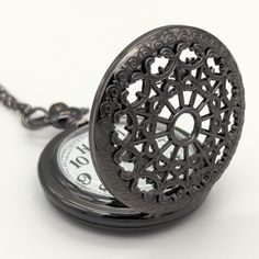 This Stunning, Functional Pocket Watch Has A Vintage Charm. The Gloss Black Finish Is Sure To Turn Heads And The Intricate, Cutout Design Makes This A Great Accessory For Any Occasion. Watch Is Nearly 2" Diameter. Quartz Movement, Battery Operated. All Watch Orders Include A 31" Necklace Chain, A 12" Pocket Chain, A Keyring Clip, A Spare Battery, And A Gift Pouch. Need More Than One? Contact Me For Discounts. Orders Ship Fast From Louisville Ky. Masonic Watches, Seiko Gold, Gold And Silver Watch, Pocket Chain, Swatch Watch, Cutout Design, Watch New, Leather Watch Bands, Gift Pouch