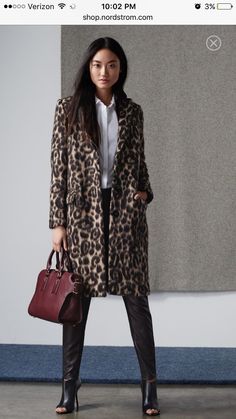 Animal Print Fashion, Print Coat, Camel Coat, Outfit Look, Burberry London, Trench Coats, Women's Coat