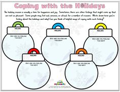 Social Health Activities, Holiday Coping Skills Activity, Christmas Mental Health Activity For Kids, Christmas Therapy Worksheets, Winter Counseling Activities For Kids, Christmas Coping Skills Activity, Therapy Christmas Activities, Holiday Counseling Activities, Holiday Counseling Activities For Kids