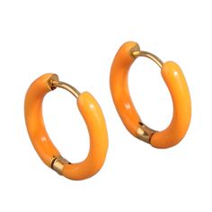 Introducing the Orange Summer Zest Small Hoops, a radiant addition to our fashion earrings collection that captures the vibrant essence of summer. Designed for the contemporary woman, these earrings blend the luster of stainless steel with the unique appeal of oil-spot glaze, culminating in a piece that's as eye-catching as it is elegant. Perfect for those who cherish women's fashion earrings with a twist of zest, these hoops are a testament to the beauty of color and innovation in design. Imbue Cheap Orange Retro Earrings, Bustier Dress, Cutout Dress, Earrings Collection, Elegant Earrings, Sunny Days, Modern Minimalist, Fashion Earrings, Color Splash