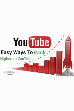 the cover of youtube's easy ways to rank high on youtube, which includes an arrow