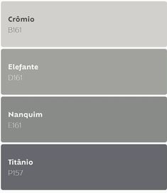 some gray and white paint colors with different names on them, including one for the floor