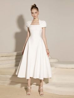 Gorgeous Summer White  Dress, Day/Evening/Beach/ Party/Wedding Dress Sizes:  S - bust 84cm, waist 66cm, length 116cm M - bust 88cm, waist 70cm, length 117cm L - bust 92cm, waist 74cm, length 118cm XL - bust 96cm, waist 78cm, length 119cm  Hello and welcome to my shop! I am new to Etsy but not to this business. All our dresses are handmade with high quality fabrics by skilled tailors. Rest assured, the dress you see in the picture is the dress that you will receive. Our dresses are priced very competitively to bring you the best value. About Size All sizes listed are external sizes of the clothing, not what your body measurement is. Measurement error of 1-3cm is also possible, we recommend having your measurements done by a professional. Please consider the above when selecting your size an White Summer Midi Dress For Banquet, Summer Banquet A-line Dress, Elegant Summer Maxi Dress For Banquet, Summer Square Neck Dress For Banquet, Spring Evening Dress For Banquet, Summer Banquet Dress With Square Neck, Spring Evening Dress For Banquets, Banquet Dress With Sweetheart Neckline, Fitted Solid Color Maxi Dress For Wedding Guests