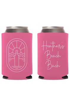 Bachelorette can cooler, a trendy and fun accessory for keeping your drinks cool during the celebration. Bachelorette Koozies, Beach Bach, Beach Bachelorette Party, Bachelorette Party Beach, Beach Bachelorette, A Night To Remember