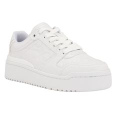 PRICES MAY VARY. Perfect for on-the-go, the Calvin Klein Aelora casual sneaker is a wardrobe must have. These sneakers feature a low-top, platform design with a round toe. Made with lace-up styling and finished with CK monogram logo at the side. This sneaker will never go out of style! Closed Toe Lace up Closure Imported Comfortable Lace-up Sneakers With Textured Upper, Spring Streetwear Sneakers With Textured Upper, Casual Chunky Sneakers With Embossed Logo For Streetwear, Synthetic Lace-up Sneakers With Textured Upper, Comfortable Low-top Sneakers With Textured Upper, Sporty Platform Sneakers With Textured Upper For Spring, Comfortable Synthetic Sneakers With Textured Upper, Sporty Textured Platform Sneakers For Spring, Lace-up Sneakers With Textured Upper For Streetwear